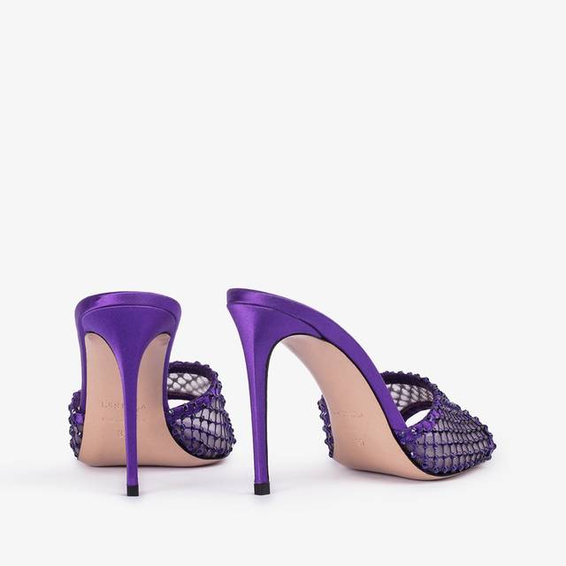 Le Silla Sandalo gioiello rete viola kamala con Cristalli Promozione
