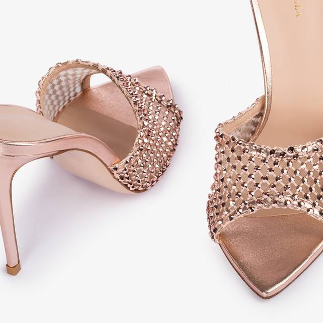 Le Silla Sandalo gioiello rete oro rosa Spedizione Gratuita