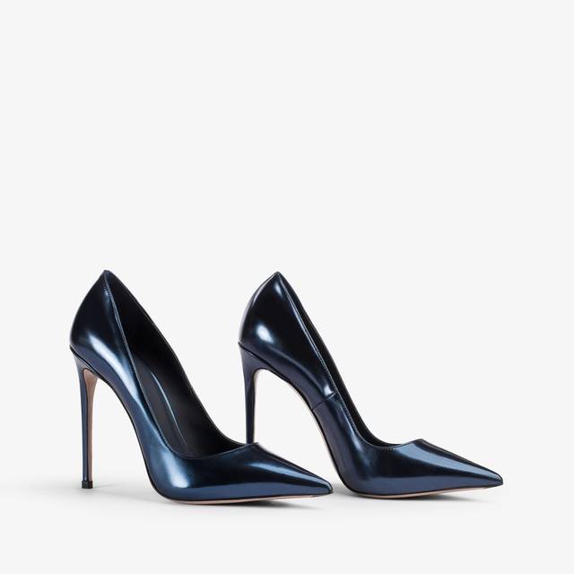 Le Silla Décolleté metallizzata blu danubio Pezzi Unici
