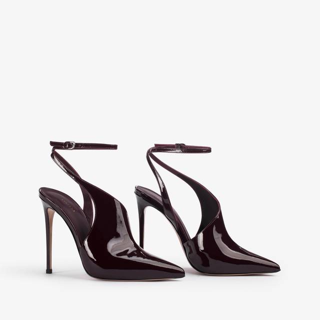 Le Silla Décolleté cut-out vernice rossa cherry Hotsell