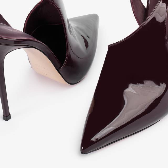 Le Silla Décolleté cut-out vernice rossa cherry Hotsell