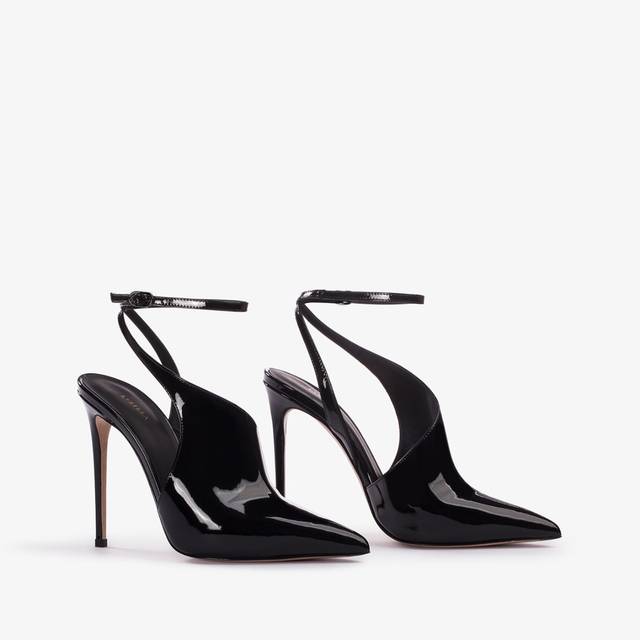 Le Silla Décolleté cut-out vernice nera Vendita Calda