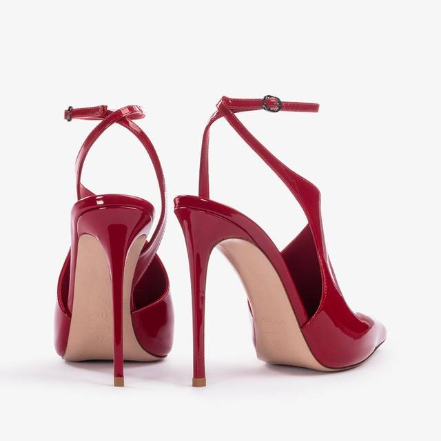 Le Silla Décolleté cut-out vernice rossa Vendita Economica