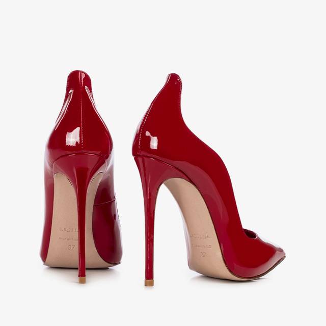Le Silla Décolleté vernice rossa Saldi Di Fabbrica