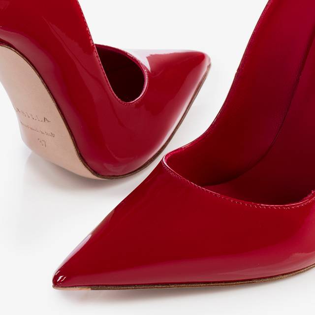 Le Silla Décolleté vernice rossa Saldi Di Fabbrica
