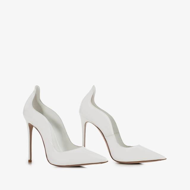 Le Silla Décolleté vernice bianca Vendite Flash
