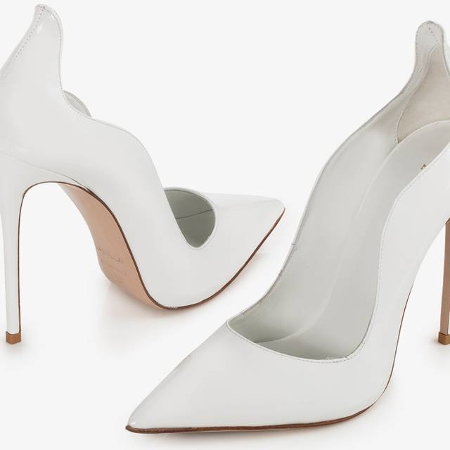 Le Silla Décolleté vernice bianca Vendite Flash