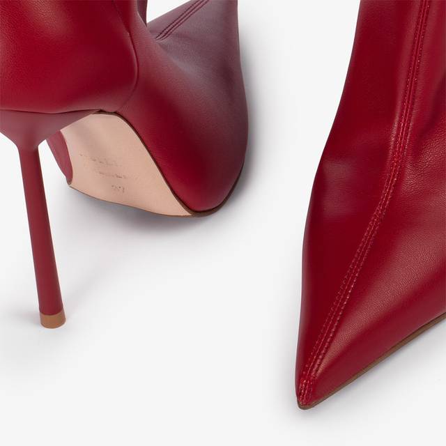 Le Silla Stivale sopra il ginocchio pelle vegan stretch rosso In Linea