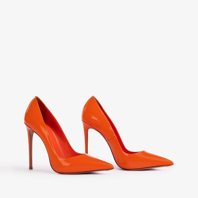 Le Silla Décolleté vernice arancione mandarin Qualità Garantita