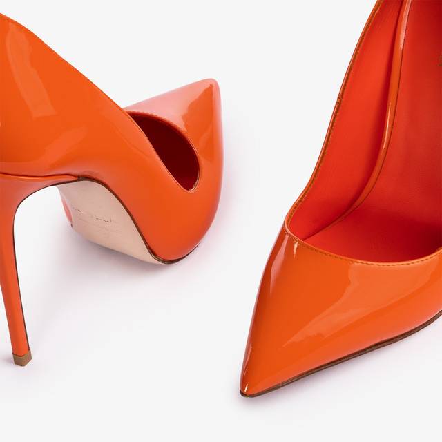 Le Silla Décolleté vernice arancione mandarin Qualità Garantita