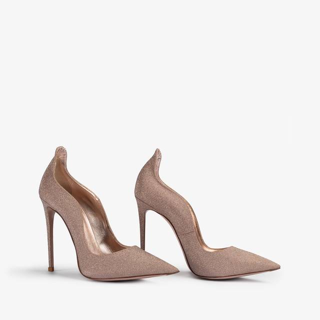 Le Silla Décolleté glitter nude skin Consegna Veloce