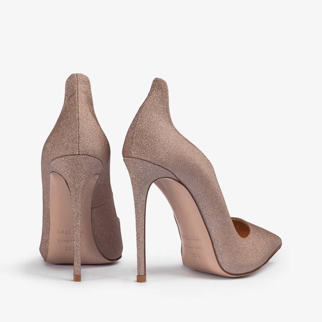 Le Silla Décolleté glitter nude skin Consegna Veloce