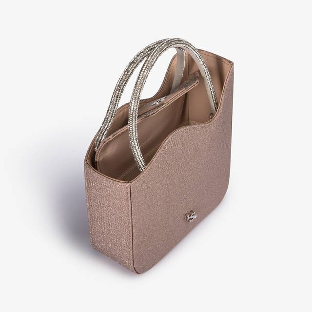 Le Silla Mini bag tessuto glitterato nude skin Promozione Limitata
