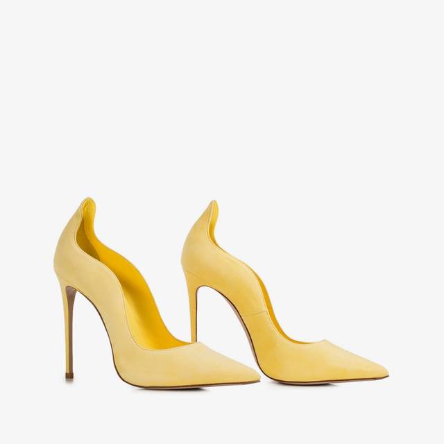 Le Silla Décolleté camoscio gialla butter Fino Al -60%