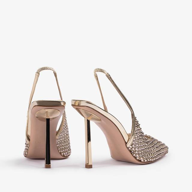 Le Silla Slingback gioiello rete platino Economico