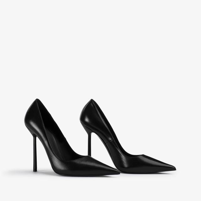 Le Silla Décolleté pelle nera In Vendita