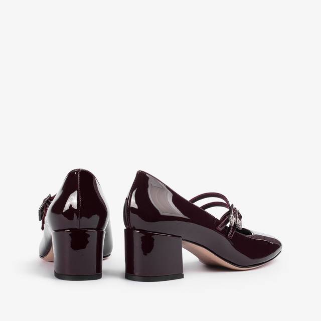 Le Silla Décolleté mary jane vernice rossa cherry Offerte