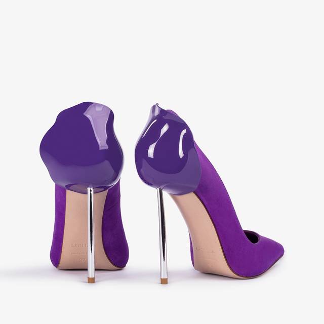 Le Silla Décolleté camoscio viola queen Qualità
