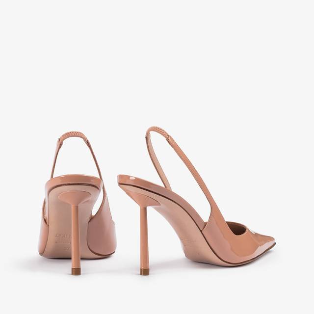 Le Silla Slingback vernice nude phard Vendita