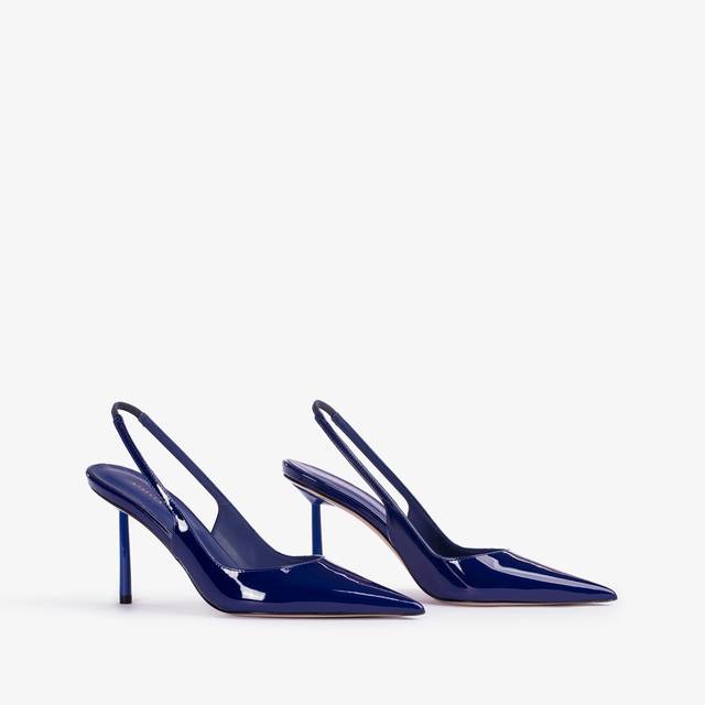 Le Silla Slingback vernice blu lazuli Promozione