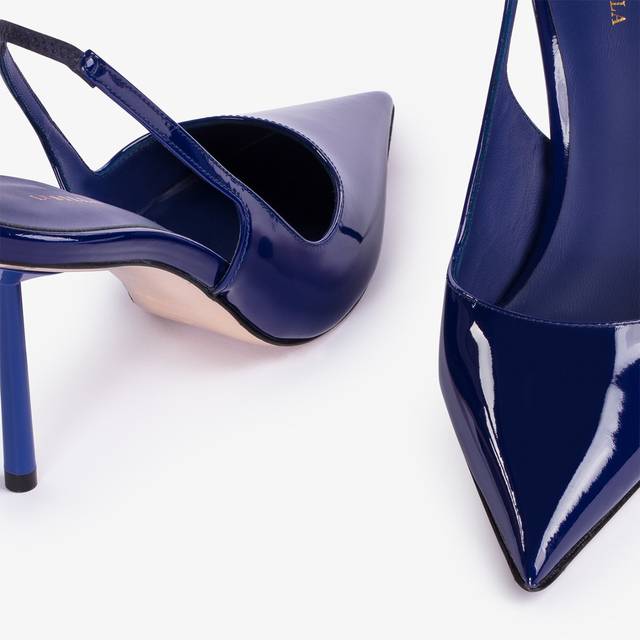 Le Silla Slingback vernice blu lazuli Promozione
