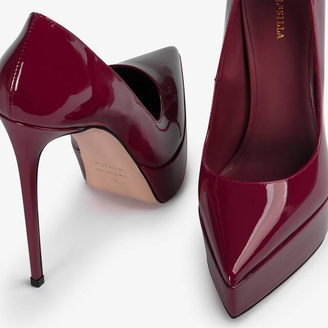 Le Silla Décolleté con plateau vernice rossa vendetta Soddisfazione Garantita