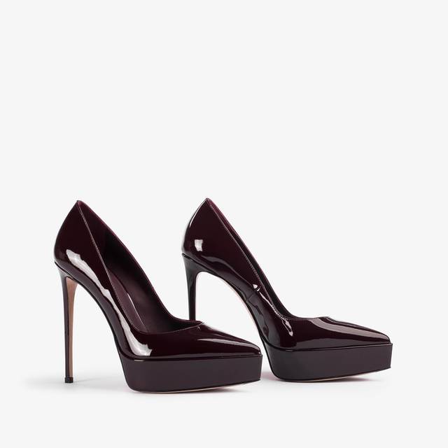 Le Silla Décolleté con plateau vernice rossa cherry Qualità Garantita