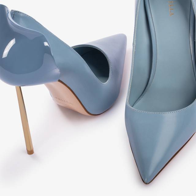Le Silla Décolleté pelle azzurro nilo Convenienza