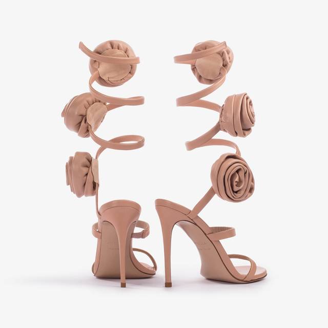 Le Silla Sandalo pelle nude phard e rose Offerta