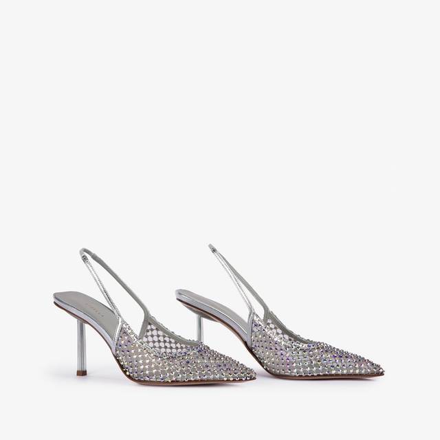Le Silla Slingback gioiello rete argento eclissi Negozio