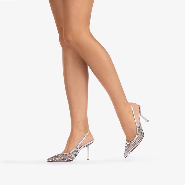 Le Silla Slingback gioiello rete argento eclissi Negozio