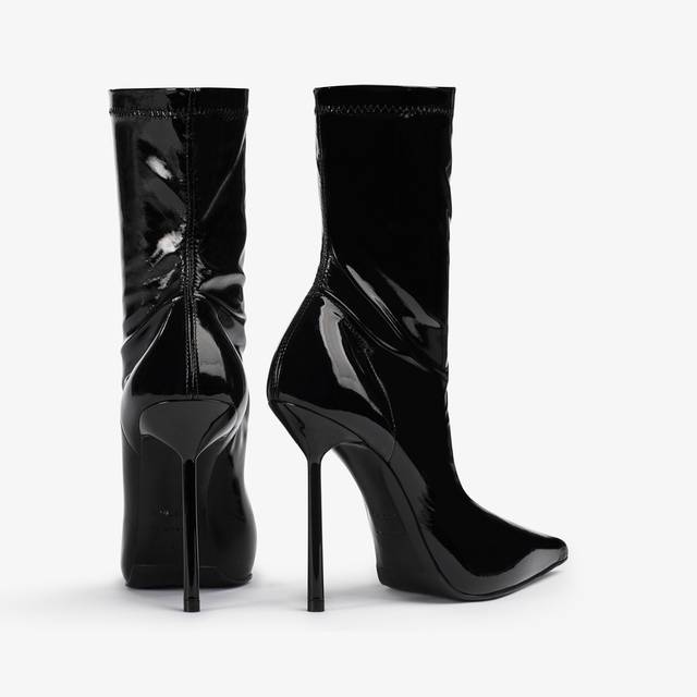 Le Silla Stivaletto vinile stretch nero Shopping Online