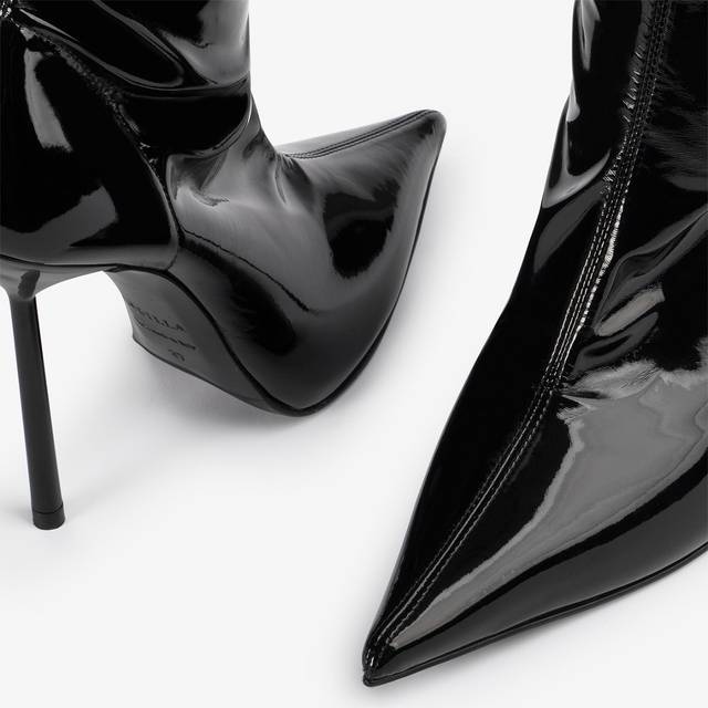 Le Silla Stivaletto vinile stretch nero Shopping Online