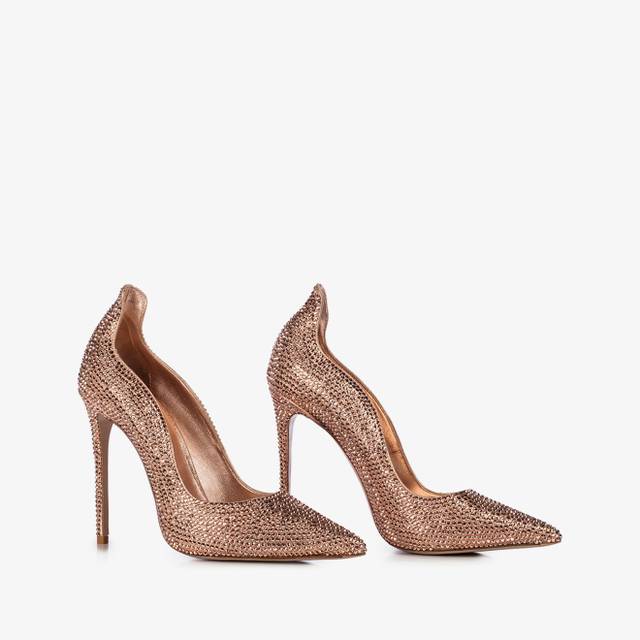 Le Silla Décolleté cristalli oro rosa Offerta esclusiva