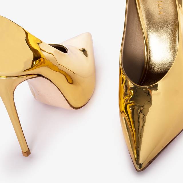 Le Silla Décolleté metallizzata oro pepita Saldi Di Fabbrica
