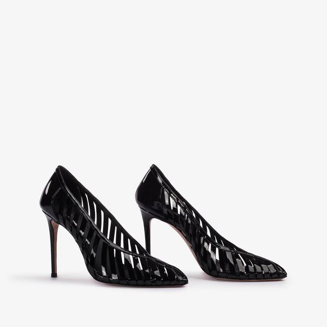 Le Silla Décolleté con listini vernice nera Vendite Flash