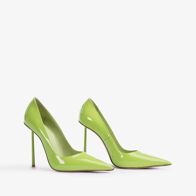 Le Silla Décolleté vernice verde apple In Saldo