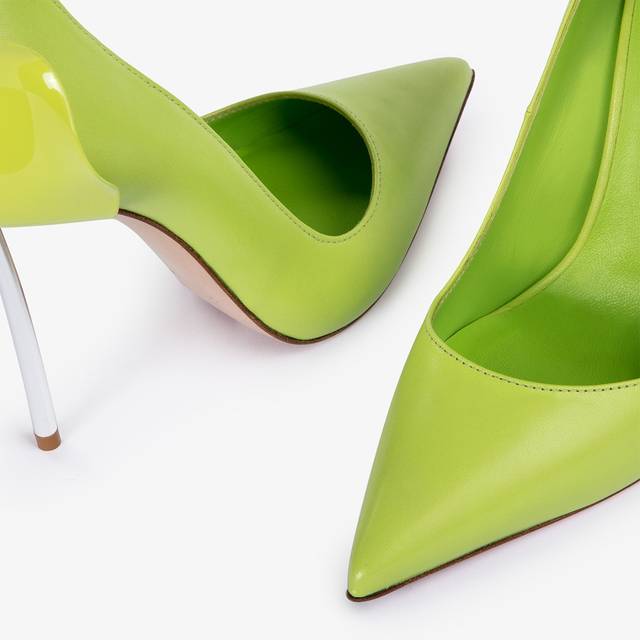 Le Silla Décolleté pelle verde apple Qualità Garantita