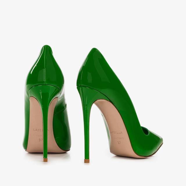 Le Silla Décolleté vernice verde emerald Promozione Limitata
