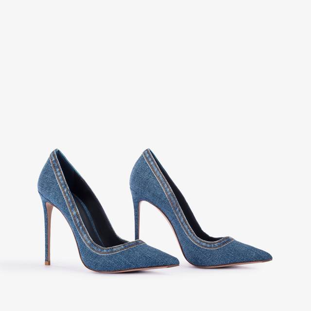 Le Silla Décolleté denim blu Saldi Di Fabbrica