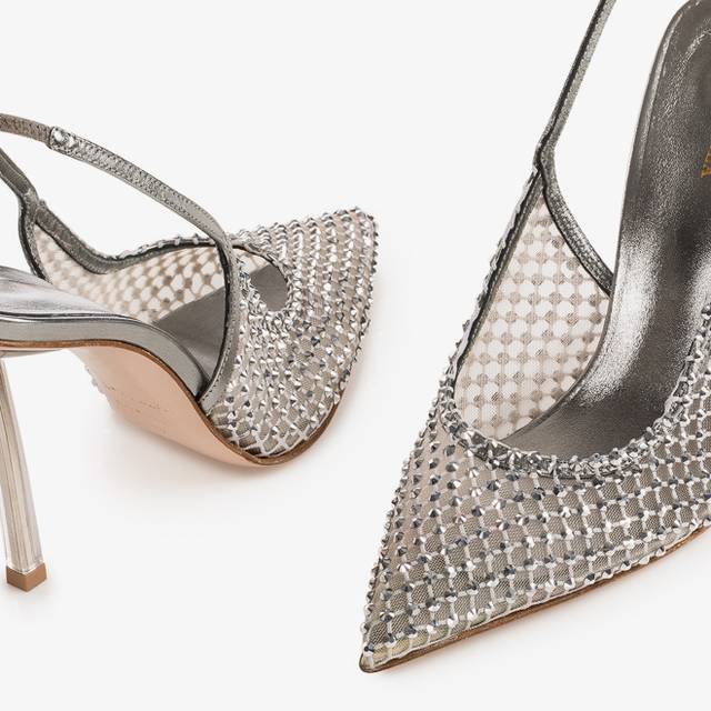 Le Silla Slingback gioiello rete argento Qualità Garantita