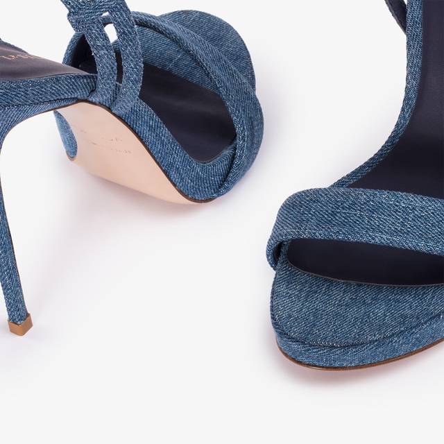 Le Silla Sandalo denim blu Acquista Ora