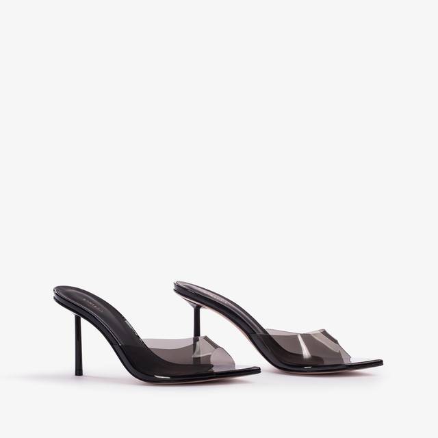 Le Silla Sandalo mule plexy nero Presa