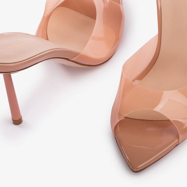 Le Silla Sandalo mule plexy nude phard Sconto