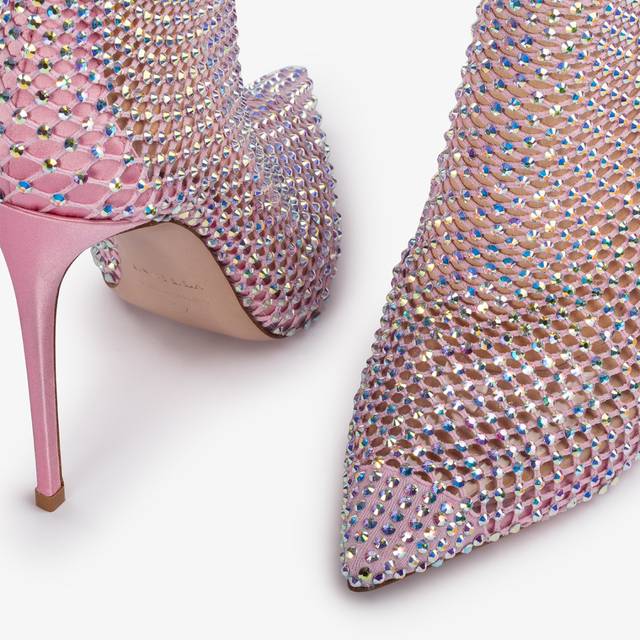 Le Silla Stivaletto calza rosa dea e Cristalli Online