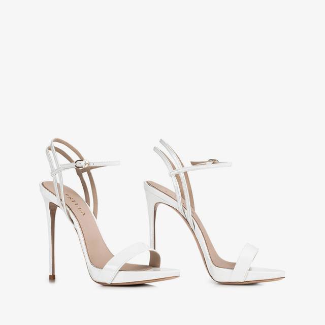 Le Silla Sandalo vernice bianco carta Vendite Flash