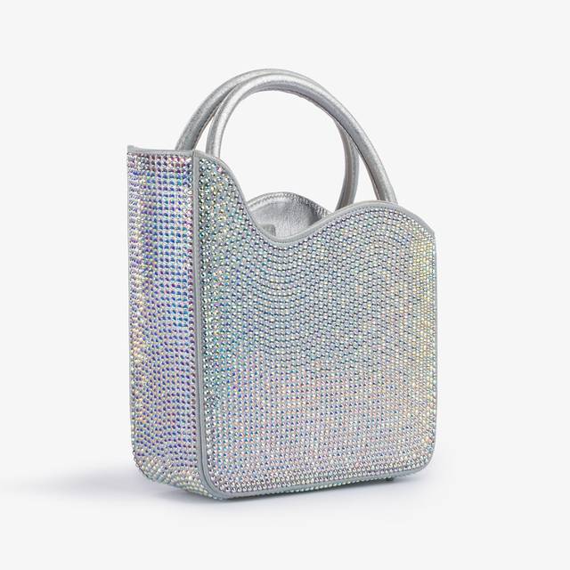 Le Silla Small bag cristalli argento Italia