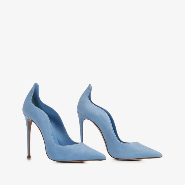 Le Silla Décolleté camoscio azzurra ortensia Vendita