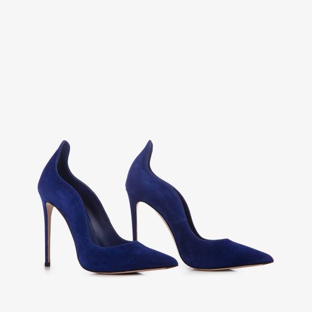 Le Silla Décolleté camoscio blu lazuli Promozione