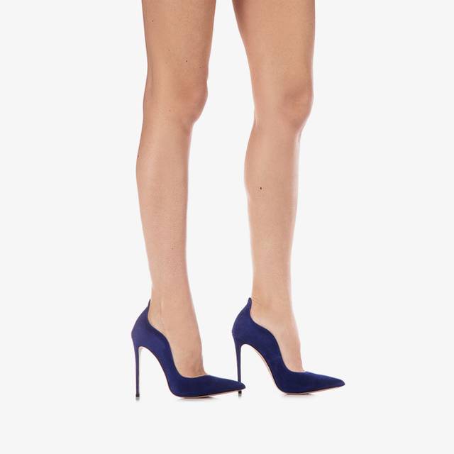 Le Silla Décolleté camoscio blu lazuli Promozione